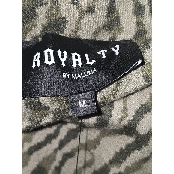 Royalty by Maluma Women's Green Jacquard Mini Sweater Skirt Size L - Picture 4 of 6